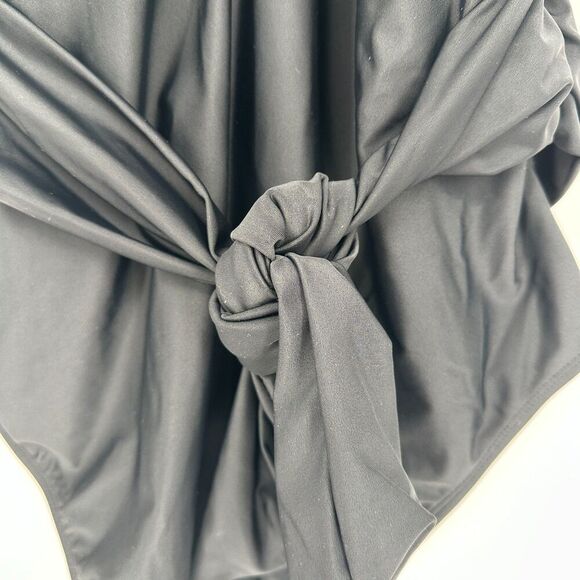 Adore Me Womens One Piece Swimsuit Size 3X Black Boho Beach Classic Slimming - Picture 8 of 8